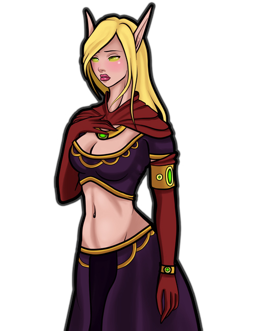 Blood elf Priestess by Yuviel