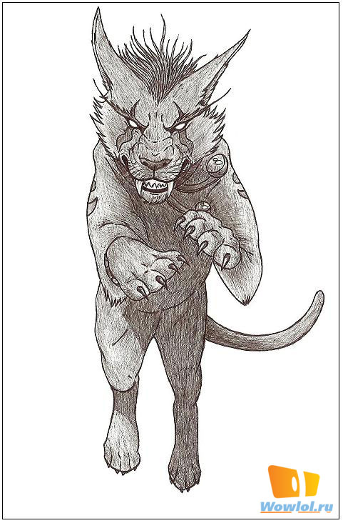 Кот в карандаше