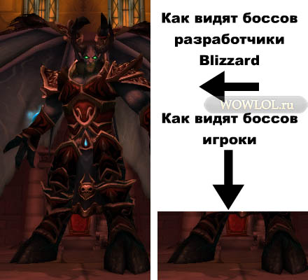 Как видят боссов Blizzard и игроки