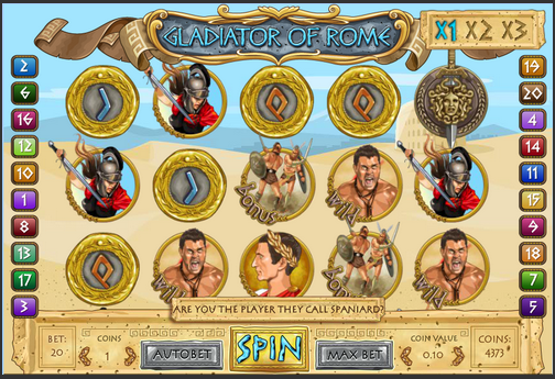 Gladiator of Rome - новый увлекательный игровой автомат для игры в онлайн казино