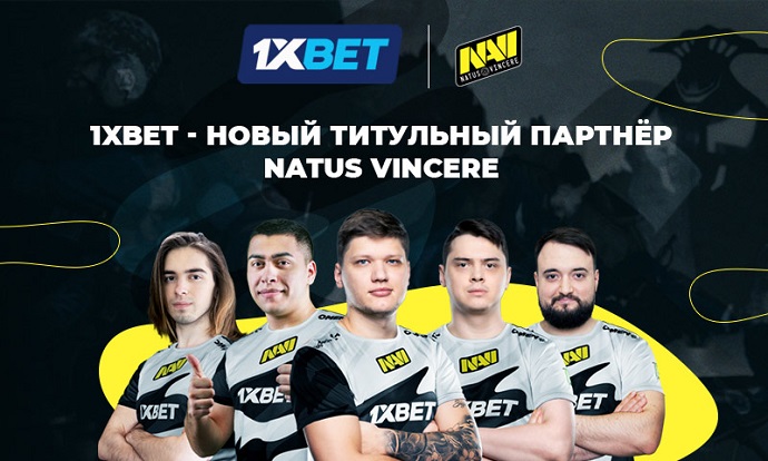Букмекерская компания 1xBet стала титульным партнером киберспортивной организации Natus Vincere